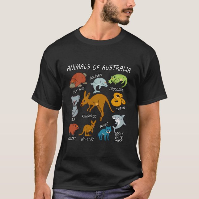 Camiseta Animales De Australia (Anverso)