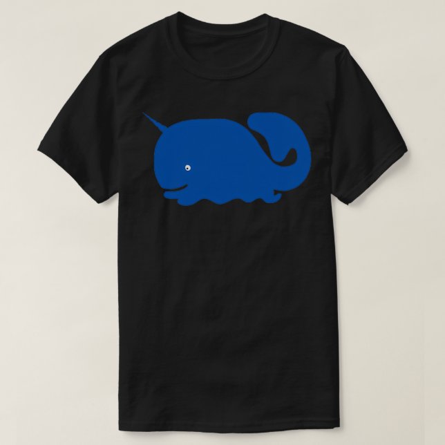 Camiseta Animales de ballena unicornio (Diseño del anverso)