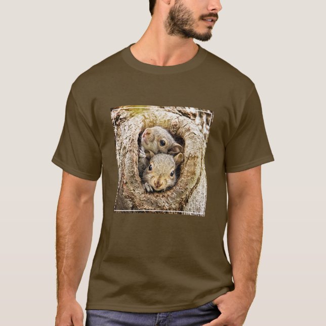 Camiseta Animales de bebé más afectados | Ardillas de bebé  (Anverso)