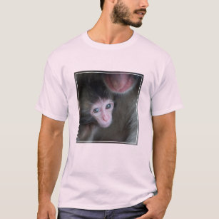 Camiseta Animales de bebé más afectados   Bebé Macaque Mono