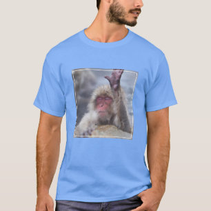 Camiseta Animales de bebé más afectados Cara de mono de n