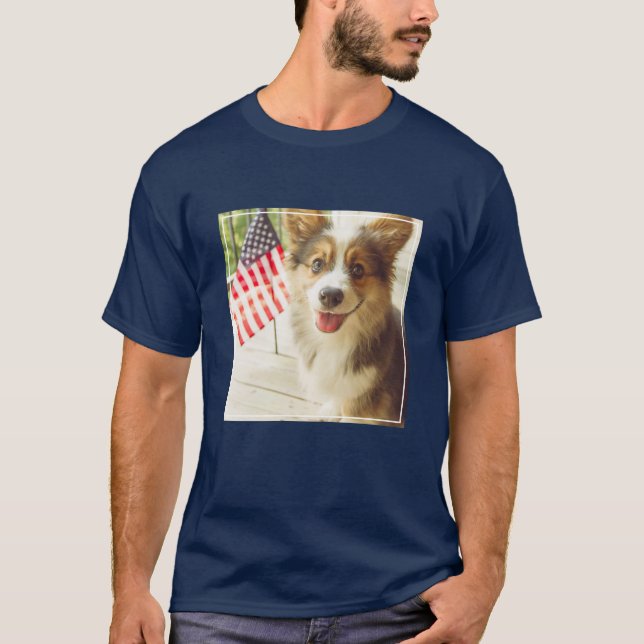 Camiseta Animales de bebé más afectados | Corgi de bandera  (Anverso)