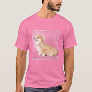 Camiseta Animales de bebé más afectados   Corgi Puppy Rosa