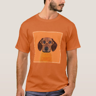 Camiseta Animales de bebé más afectados Dachshund Naranja