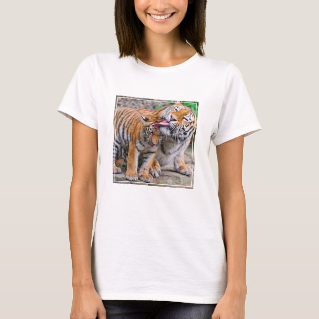 Camiseta Animales de bebé más afectados | Familia Tigre sib (Anverso)