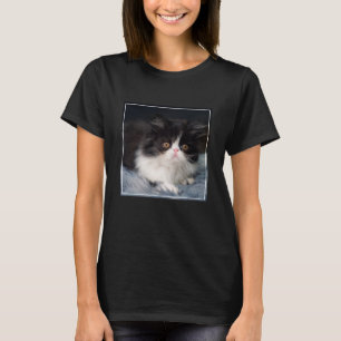 Camiseta Animales de bebé más afectados   Fluffy B&W Kitten