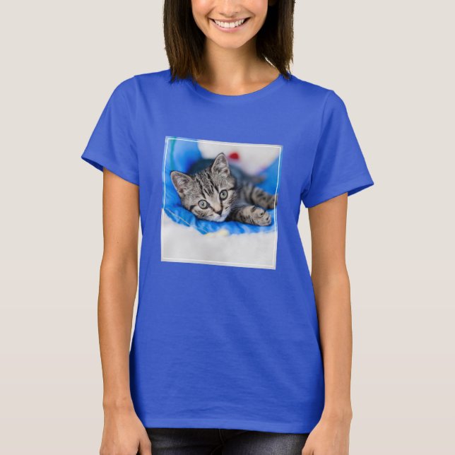 Camiseta Animales de bebé más afectados | Gatito de Tabby e (Anverso)