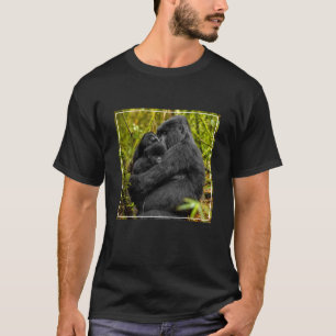 Camiseta Animales de bebé más afectados   Gorila y Bebé