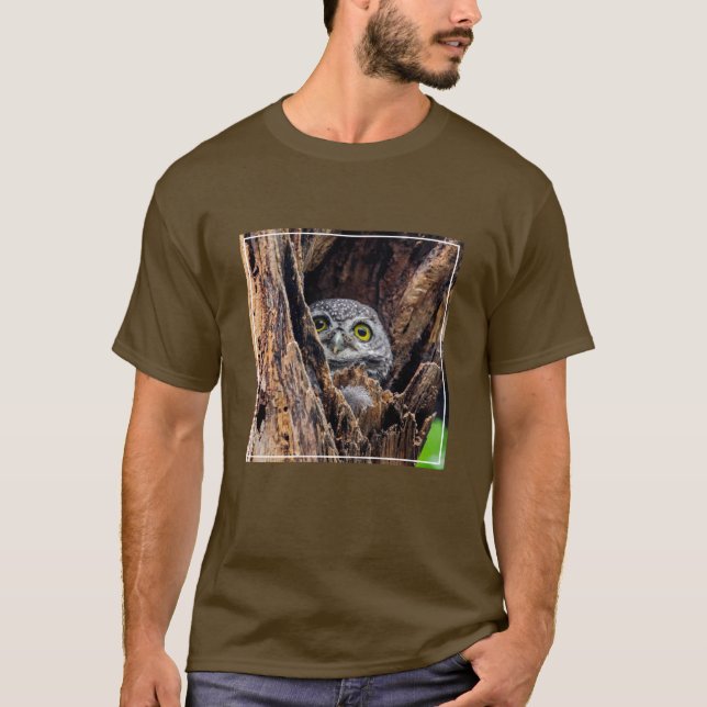 Camiseta Animales de bebé más afectados | Lechuza vista (Anverso)