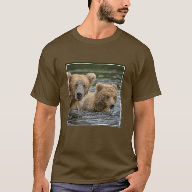 Camiseta Animales de bebé más afectados | Mama Bear y sus C (Anverso)