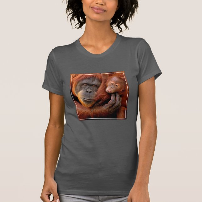 Camiseta Animales de bebé más afectados | Mamá y bebé de Or (Anverso)