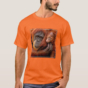 Camiseta Animales de bebé más afectados   Mamá y bebé de Or