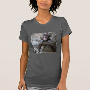 Camiseta Animales de bebé más afectados Mono japonés y be