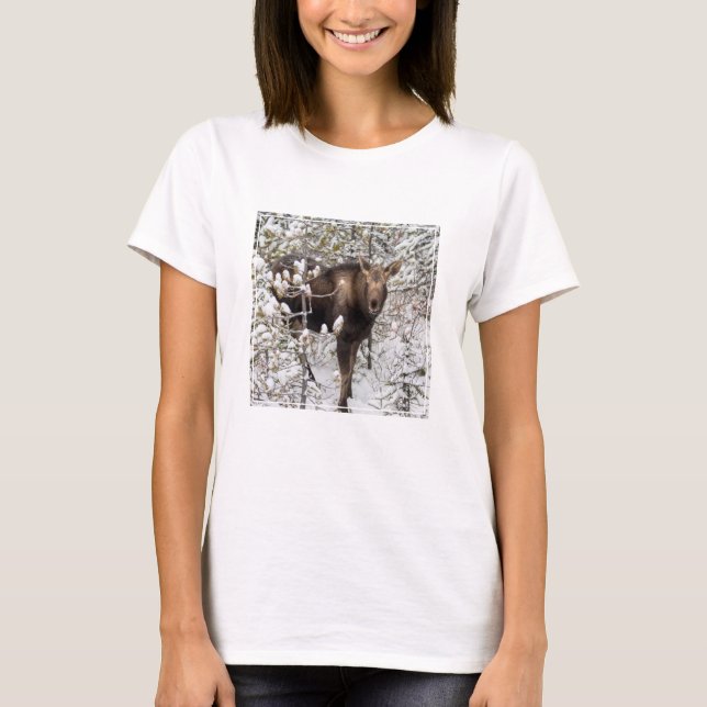 Camiseta Animales de bebé más afectados | Moose Calf (Anverso)