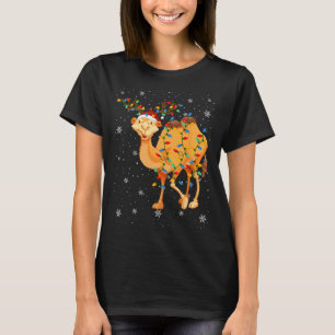 Camiseta Animales de camello Santa Hat Ugly Christmas Tree