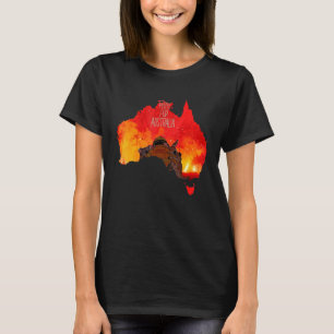 Camiseta Animales de canguro koala gente reza por Australia