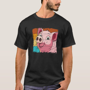 Camiseta Animales De Cara De Cerdo Para Hombres Mujeres Agr