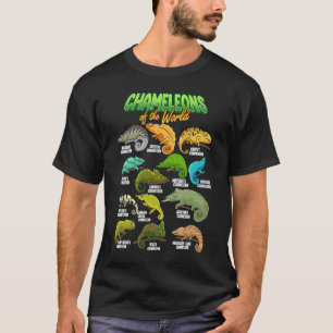 Camiseta Animales de Chameleon de la hierba de Lizard Repti
