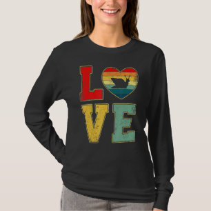 Camiseta Animales de crianza de caracol de amor vintage Ret