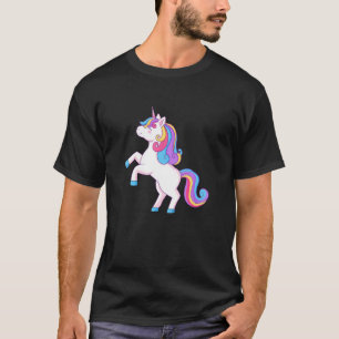 Camiseta Animales de Cuentos de Hadas Coloridos Unicornio A