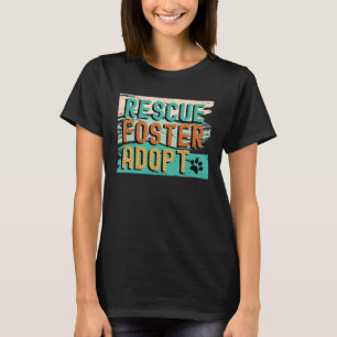 Camiseta Animales de felino adopto de rescate