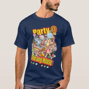 Camiseta Animales de fiesta en la casa de perros divertido