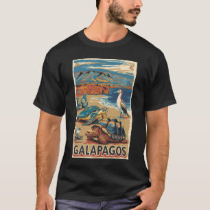 Camiseta Animales de Galápagos Viajan Arte