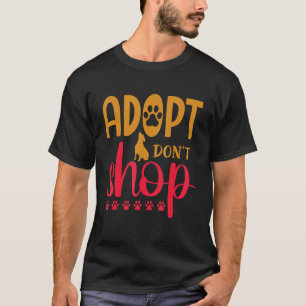 Camiseta Animales De Gatos De Perro No Adoptan La Compra