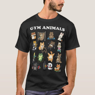 Camiseta Animales de Gimnasio Divertido Entrenamiento Diver