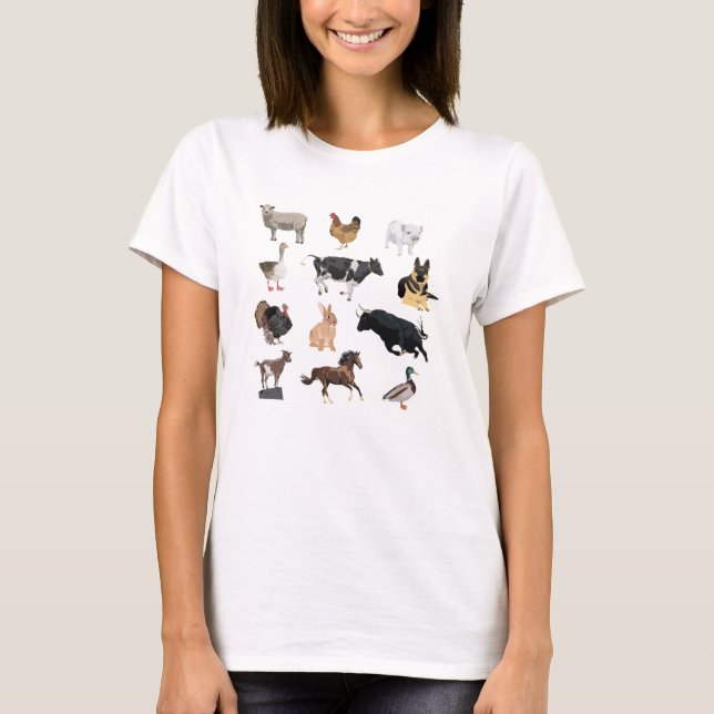 Camiseta Animales de granja (Anverso)