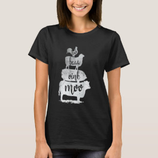 Camiseta Animales de granja Chica de campo de pirámide de c