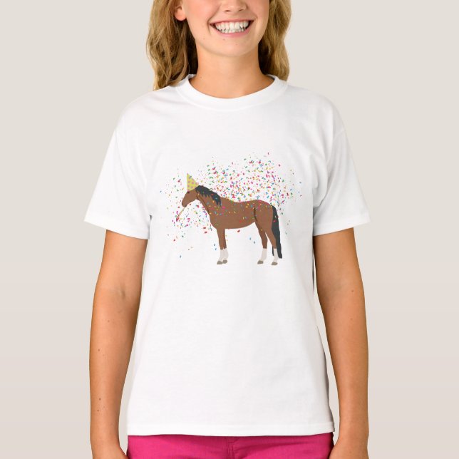 Camiseta Animales de granja con fiesta de caballos que tien (Anverso)