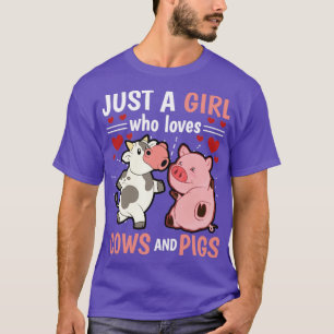 Camiseta Animales De Granja Cuidada Sólo Un Chica Que Ama A