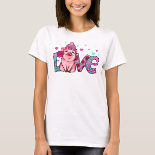 Camiseta Animales de granja de amor, cerdo de amor, amor an