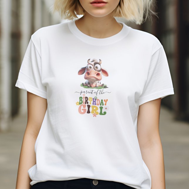 Camiseta Animales de granja de vacas cutas Fiesta de cumple (Subido por el creador)