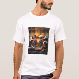 CAMISETA ANIMALES DE GRANJA JUGANDO TARJETAS