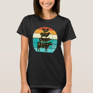 Camiseta Animales de granja Tee Retro Vintage Cow Pig Chick