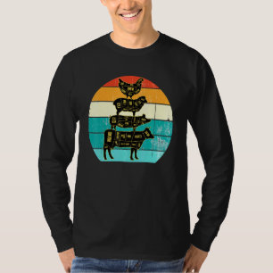 Camiseta Animales de granja Tee Retro Vintage Cow Pig Chick