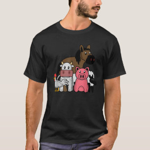 Camiseta Animales de granjeros Niños Shirt Guay Young Barn 