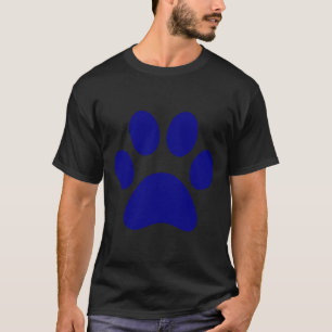 Camiseta animales de impresión de color azul