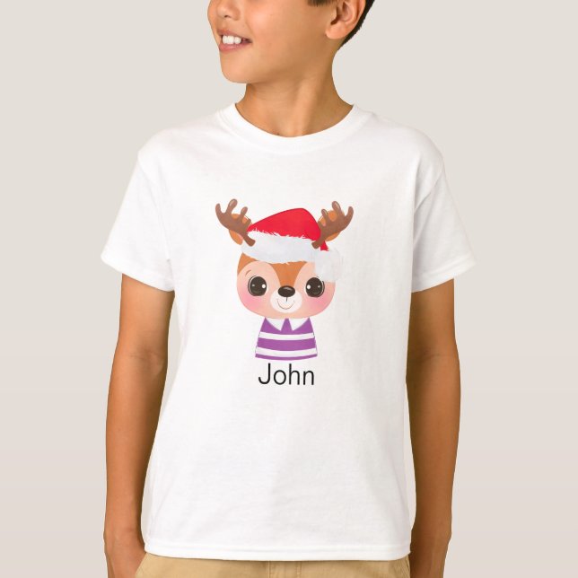 Camiseta Animales de invierno de Navidades de renos malcria (Anverso)