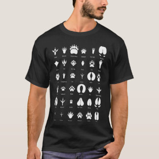 Camiseta Animales de la colección de huellas del bosque reg