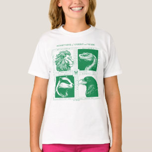 Camiseta Animales de las Casas de HOGWARTS™ Grid