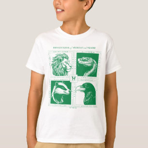 Camiseta Animales de las Casas de HOGWARTS™ Grid