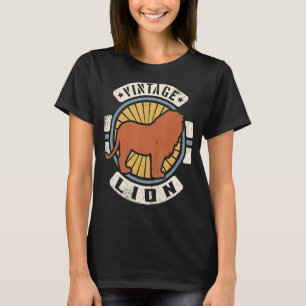 Camiseta Animales de los años 70 del Lion Vintage Classic R