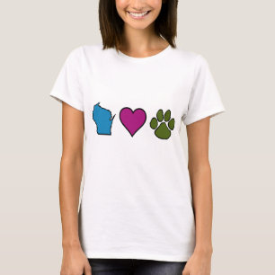 Camiseta Animales de los corazones de Wisconsin