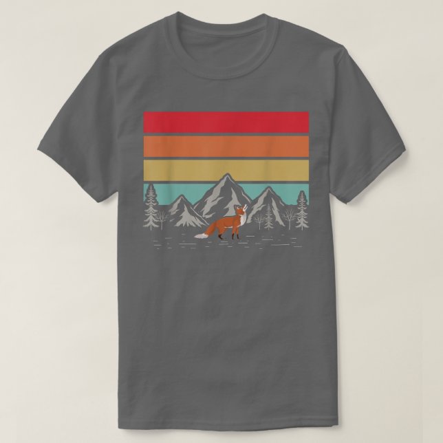 Camiseta Animales de montaña Retro Forest (Diseño del anverso)