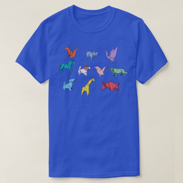 Camiseta Animales de origami (Diseño del anverso)