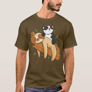 Camiseta Animales de oso panda durmientes divertidos