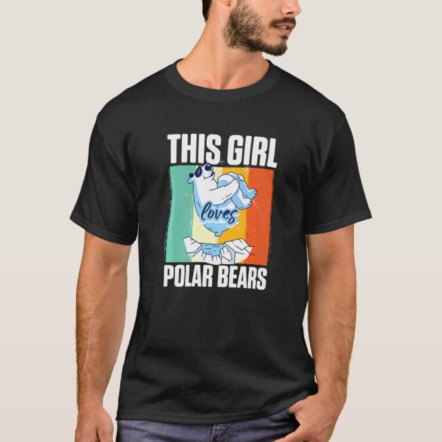 Camiseta Animales De Oso Polar A Este Chica Le Encantan Los (Anverso)